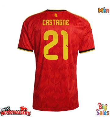 Belgium Timothy Castagne #21 Replica Home Stadium Shirt World Cup 2026 Short Sleeve